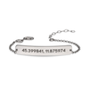 Bracciale Personalizzato COORDINATE Argento 925