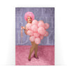 Biglietto Classico Compleanno DRAG QUEEN PINK BALLOONS