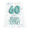 Biglietto Classico Compleanno Età 60 Anni Tiffany