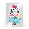 Biglietto Classico Amore LOVE MOON LETTERING