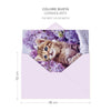 Biglietto Classico Auguri KITTEN LILAC FLOWERS