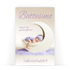 Biglietto Classico Battesimo LUNA Viola