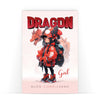 Biglietto Classico Compleanno Ragazzi DRAGON Girl