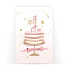 Biglietto Classico Compleanno PINK CAKE