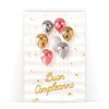 Biglietto Classico Compleanno METAL BALLOONS