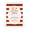 Biglietto Classico Comunione Cresima STRIPES RELIGION Red