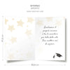 Biglietto Classico Laurea GOLD STAR