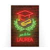 Biglietto Classico Laurea NEON