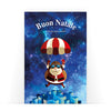 Biglietto Classico Natale SANTA CLAUS AVIATOR