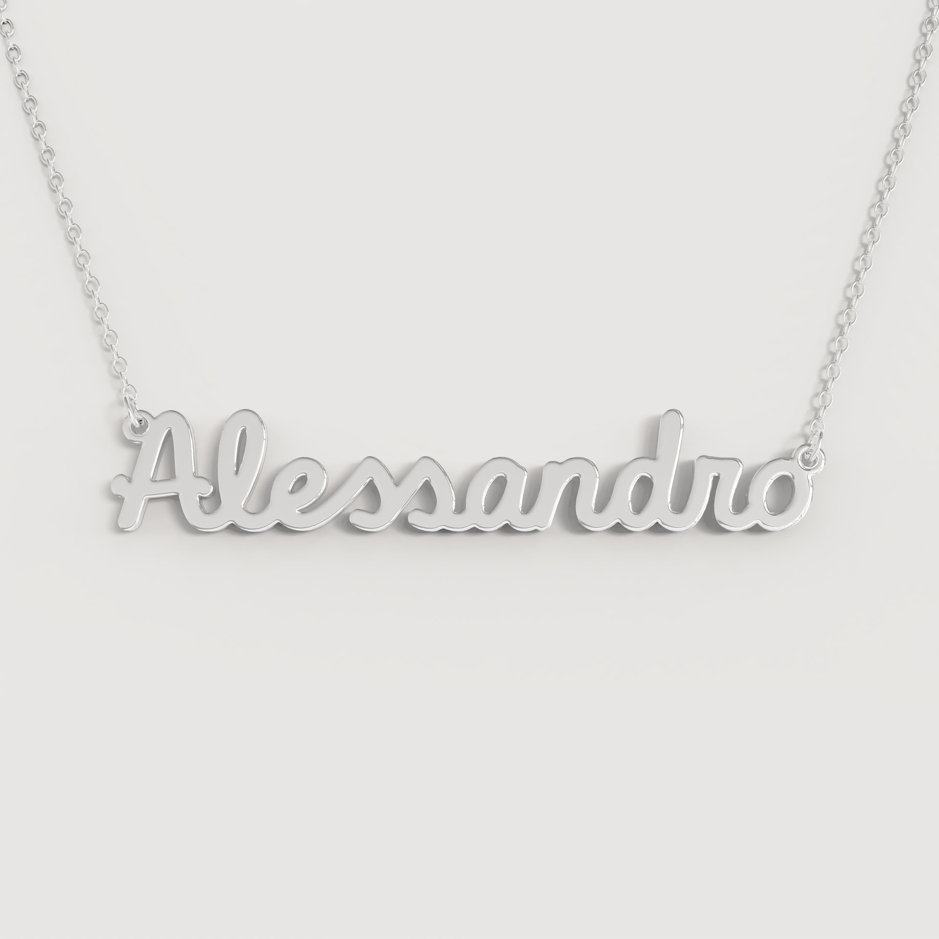 Magic In The Moonlight Collana NOME donna in acciaio 316L | ciondolo con nome personalizzato | fatte a mano, Made in Italy, ACCIAIO | LUISA